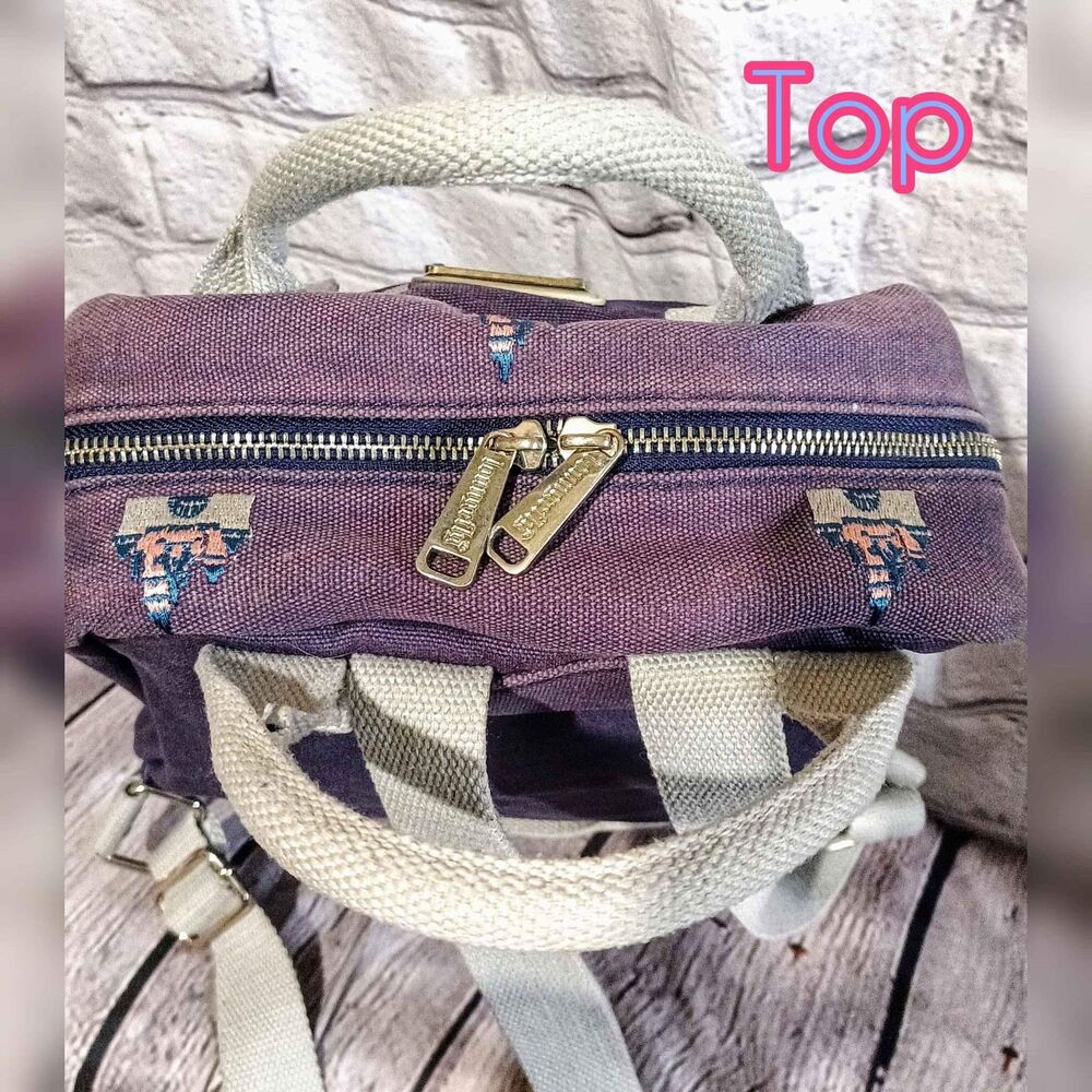 Disney Parks x loungefly Disneyland sleeping beauty castle canvas day backpack - Picture 6 of 10